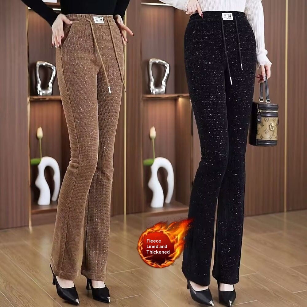 Womens FallWinter Slimming Casual Cropped Pants