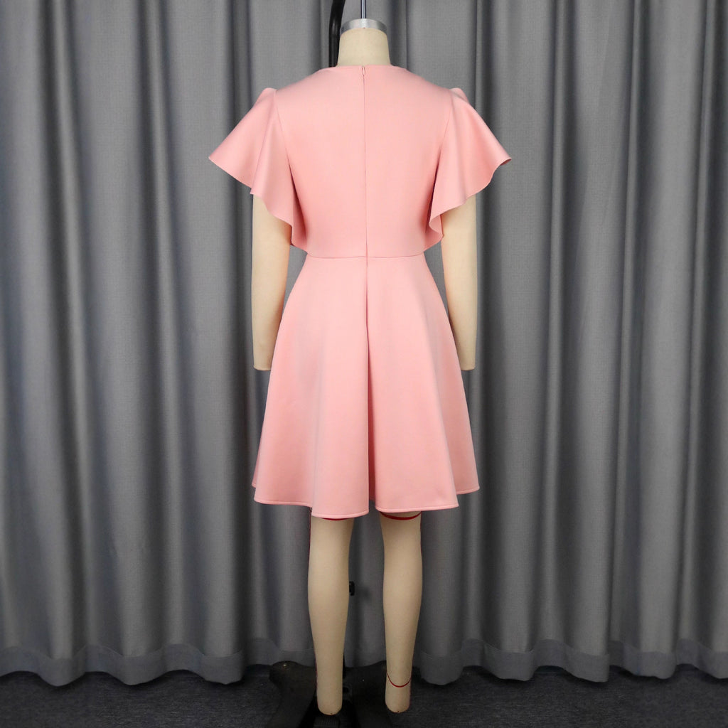 Summer New Fashion Elegant Embroidery Slim Fit Elegant Party Dress