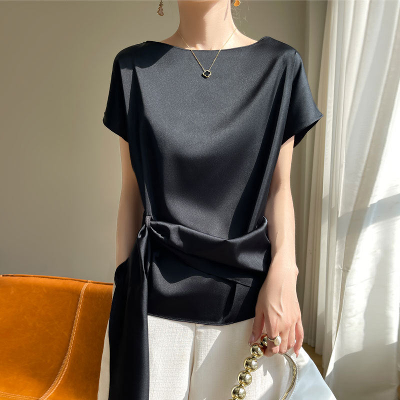 Western-style Loose-fitting Off-shoulder Top That Flatters