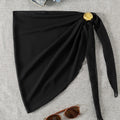 Swimsuit Cover-up Metal Shell Accessories  Beach Wrap Skirt