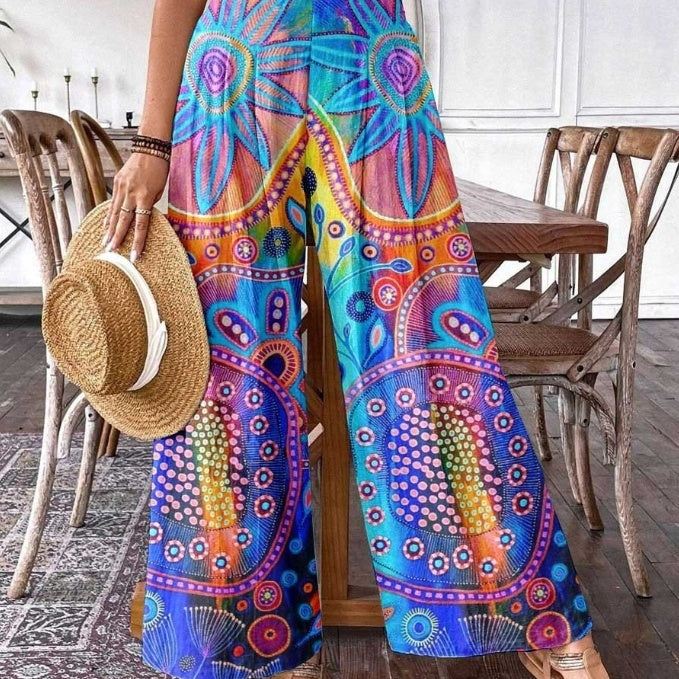 Chic 3D-printed Animal Footprints On Stylish Trousers