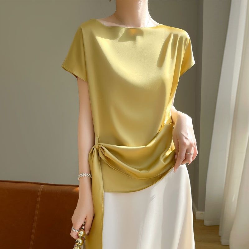 Western-style Loose-fitting Off-shoulder Top That Flatters