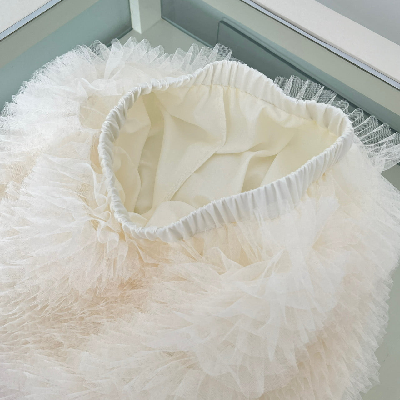 Lace Heavy Embellished Mesh Beaded Sequin Top & Skirt Set Women's Two-Piece