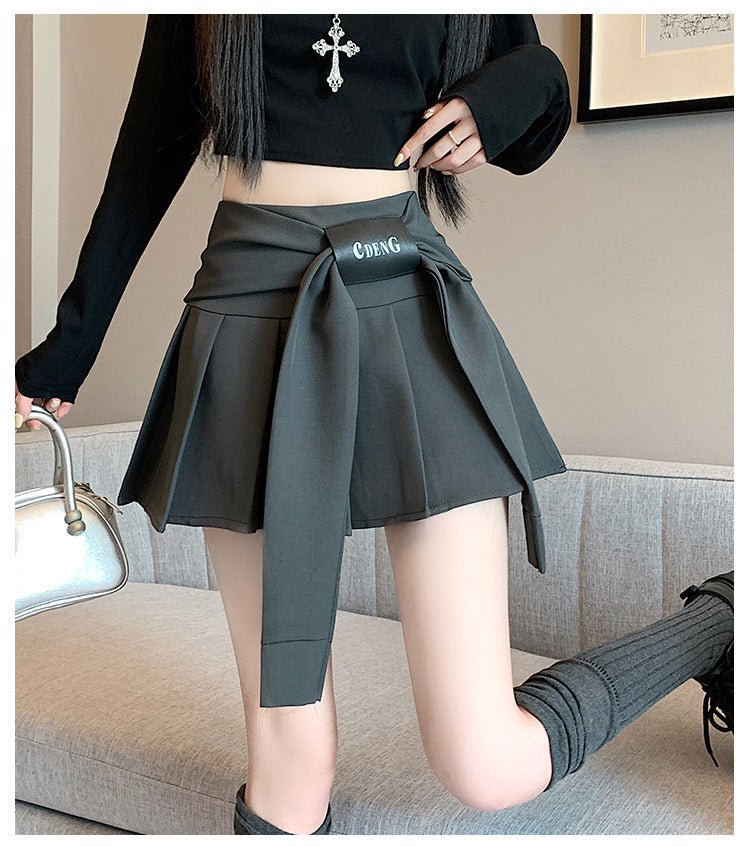 Anti-exposure A-line Elastic High-waist Slimming Skirt